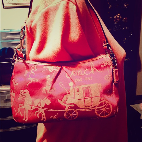 Coach Handbags - A small Coach rare colors shoulder bag